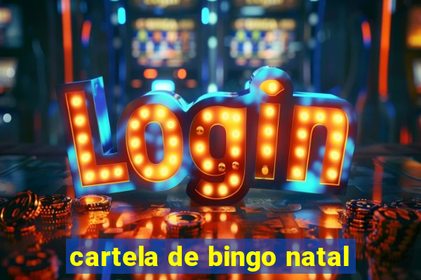 cartela de bingo natal